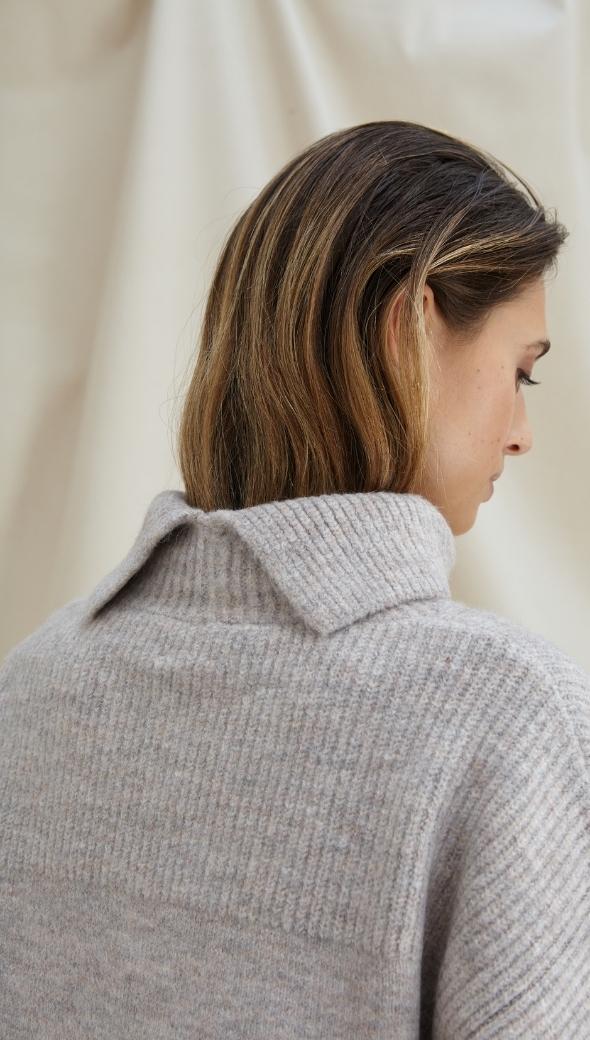 VANESSA SWEATER - GREY MELANGE