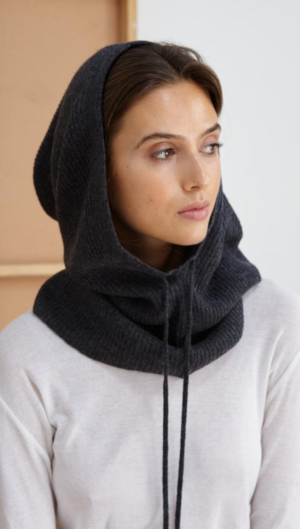 FREJA HOOD - CHARCOALi