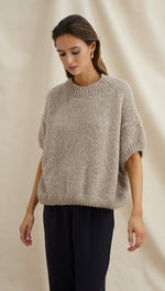 SLEEVELESS ROSALIA SWEATER - OATMEAL