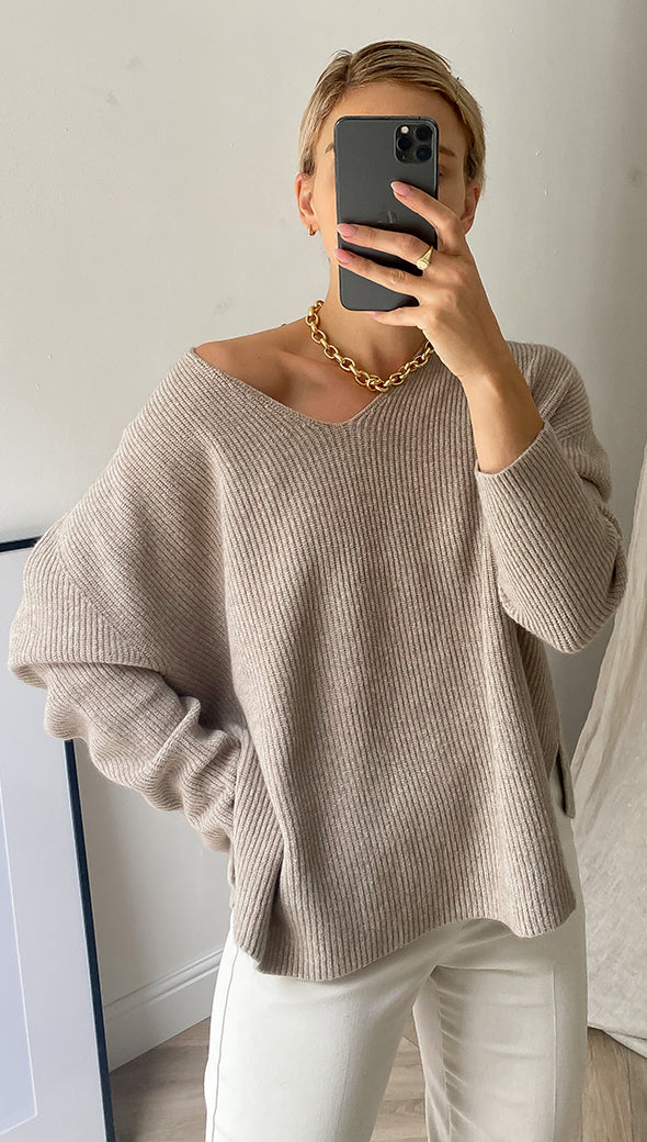 8.00Pm Sweater - Camel