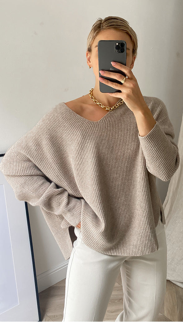 8.00Pm Sweater - Camel