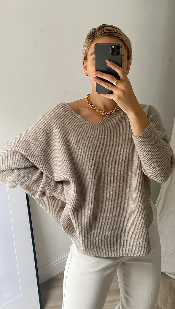 8.00Pm Sweater - Camel