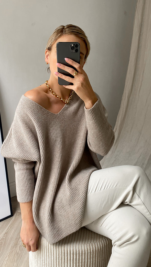 8.00Pm Sweater - Camel