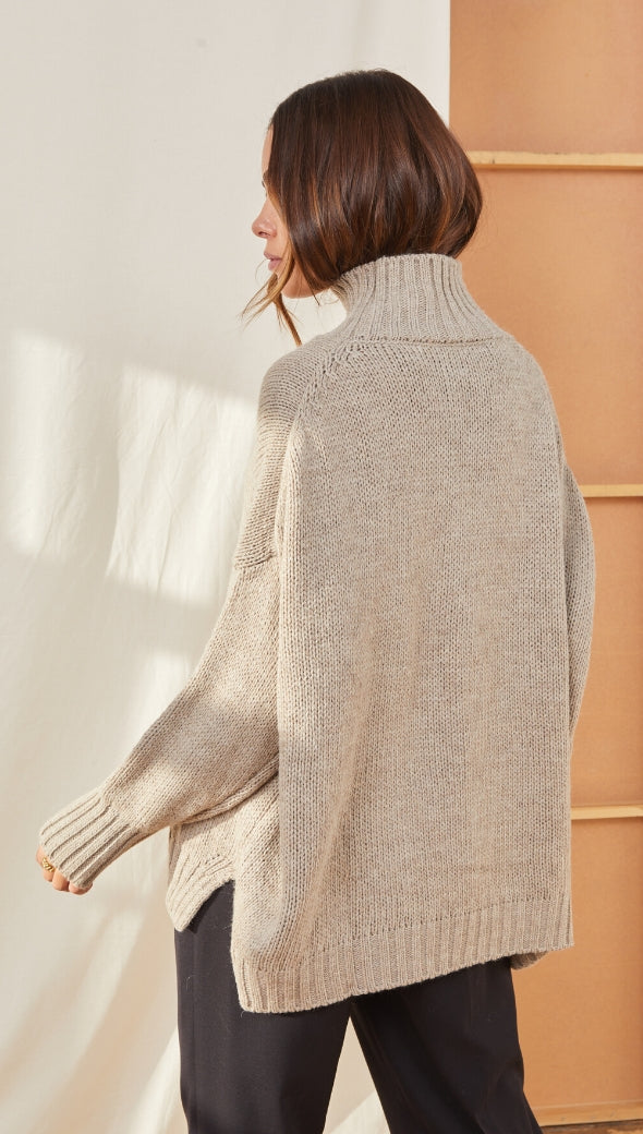 MARGOT SWEATER - TAUPE