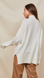 MATILDE MOCK NECK SWEATER - IVORY