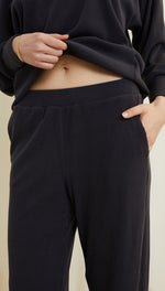LEONA RIBBED TROUSERS - SLATE
