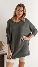 RILEY SWEATER - ARMY