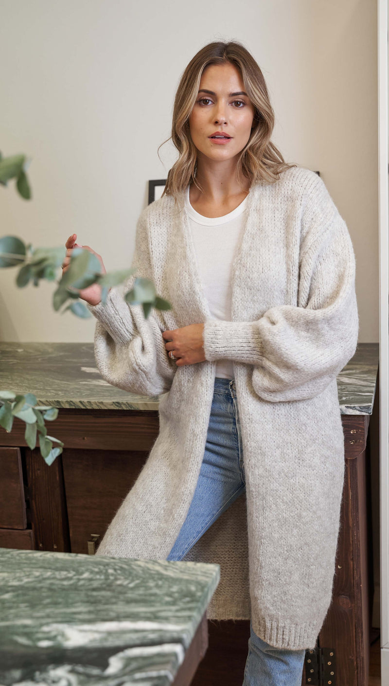 ROSALIA CARDIGAN - SOFT GREY