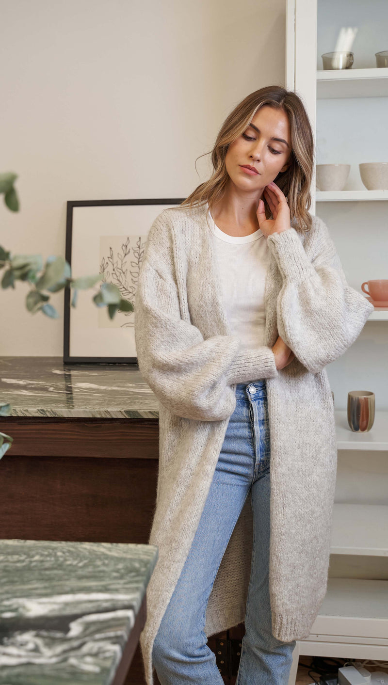 ROSALIA CARDIGAN - SOFT GREY