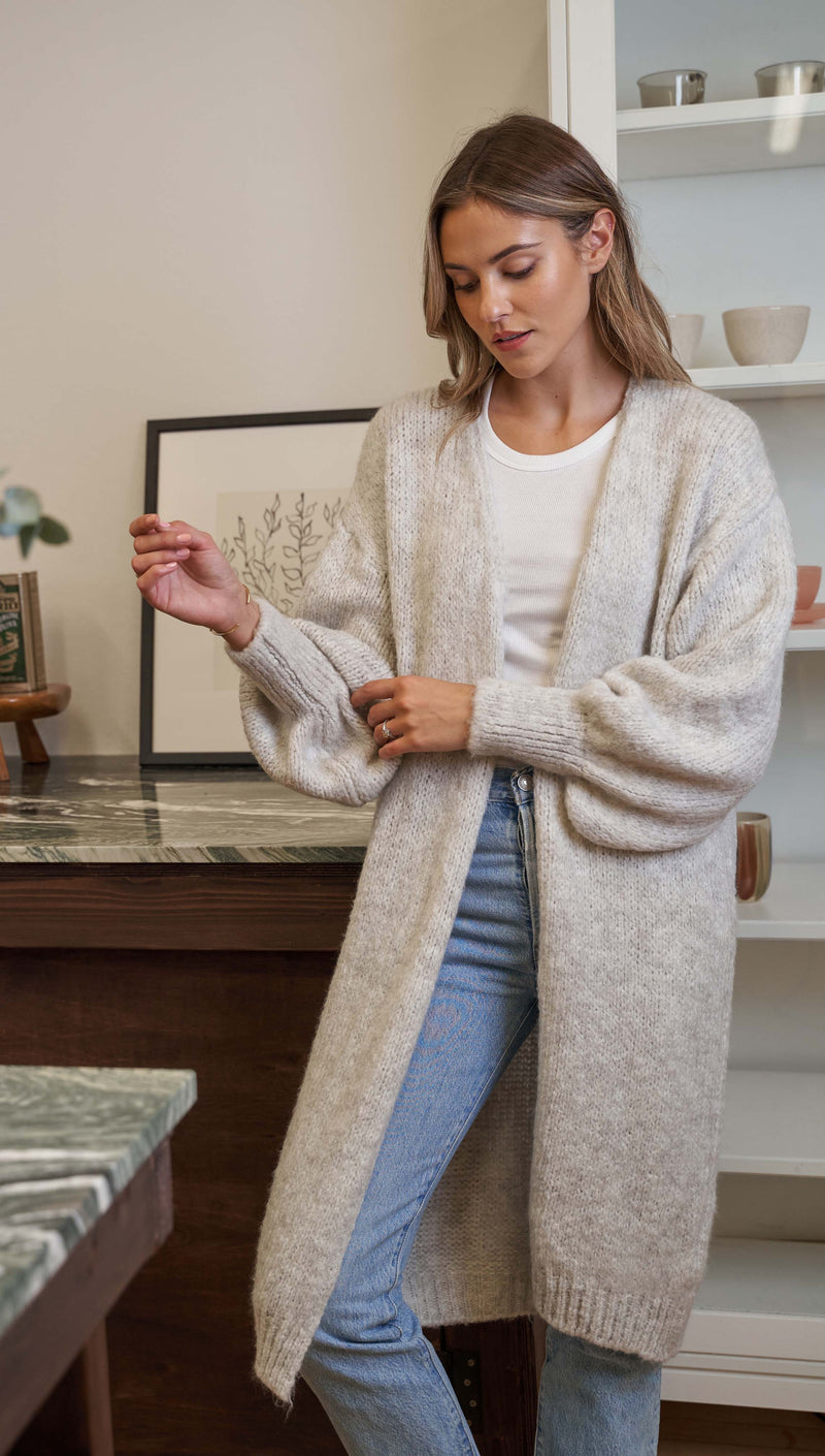 ROSALIA CARDIGAN - SOFT GREY