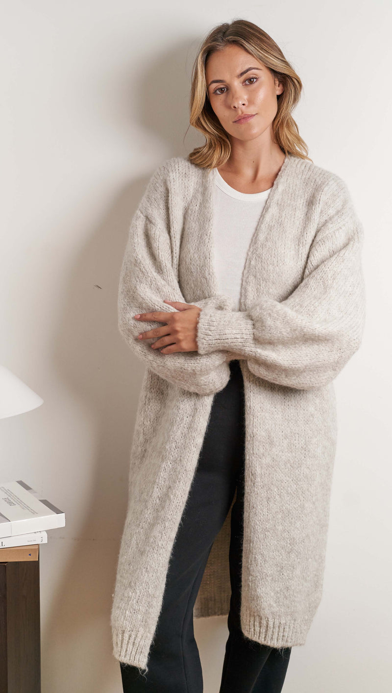 ROSALIA CARDIGAN - SOFT GREY