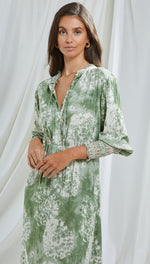 IRENE DRESS - GREEN PRINT