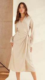 DANI SATIN DRESS - IVORY