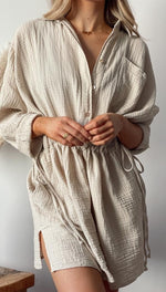 CAMILLE DRESS - PUTTY