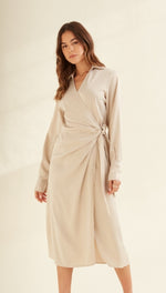 DANI SATIN DRESS - IVORY