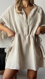 CAMILLE DRESS - PUTTY