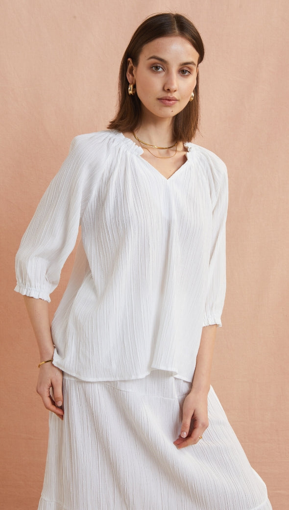 SILVIA TOP  - WHITE