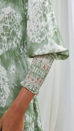 IRENE DRESS - GREEN PRINT