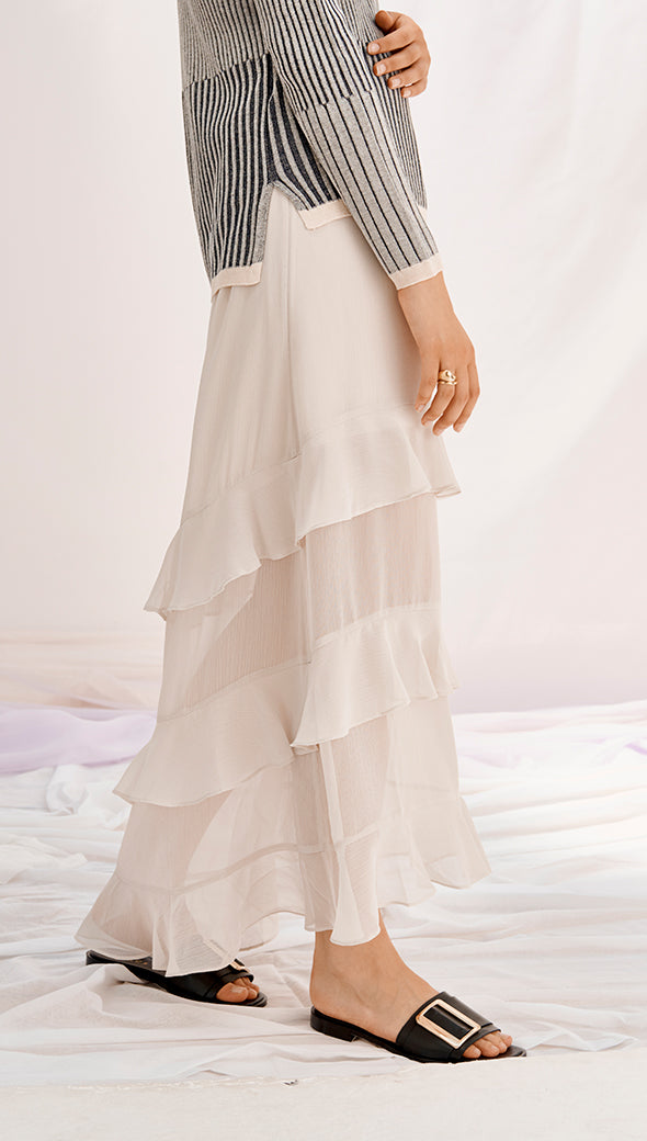 EMANUELLE SKIRT - BONE