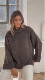 VANESSA SWEATER - DARK ESPRESSO MELANGE
