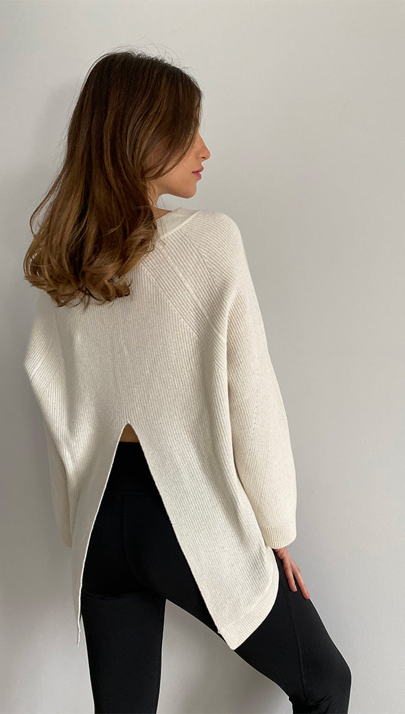 Camryn Pure Cashmere Sweater - Ivory