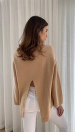 CAMRYN PURE CASHMERE SWEATER - SAND